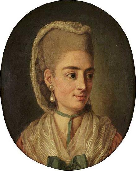 Per Krafft the Elder Portrait of an unknown lady oil painting image